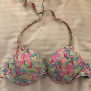 Multi color bathing suit top